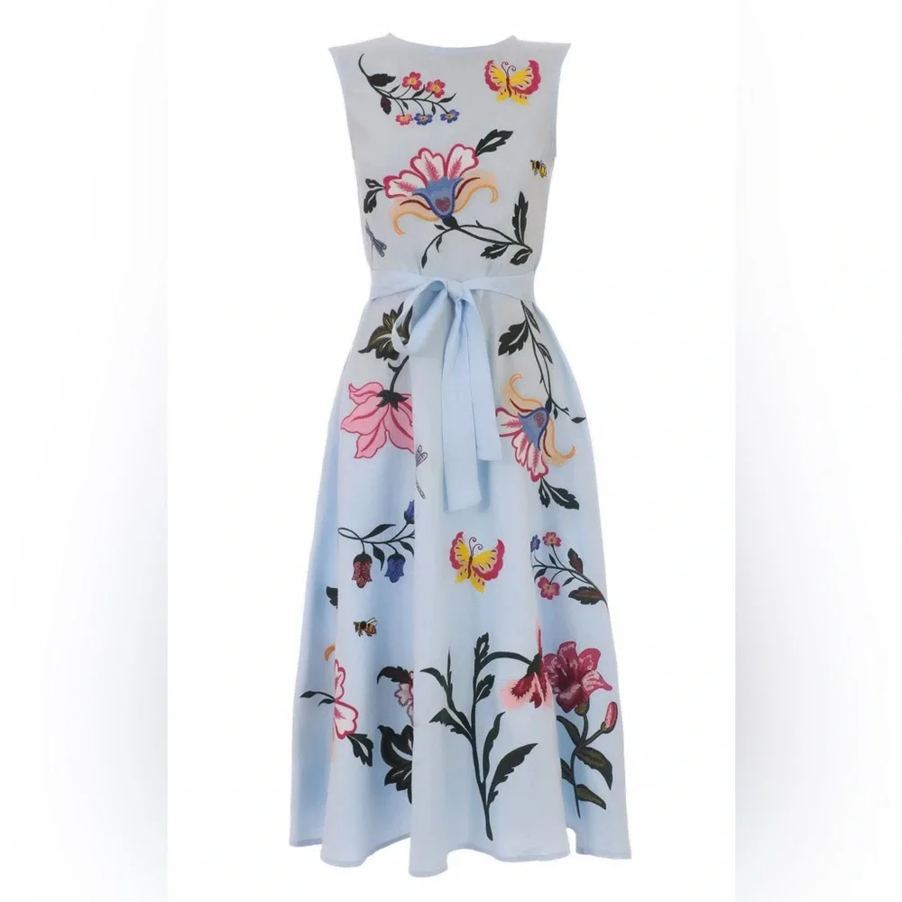 FANM MON
GLORIOSA EMBROIDERED MIDI DRESS M - Picture 1 of 6